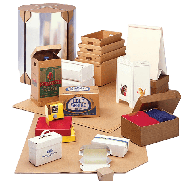 assortment of custom paperboard products